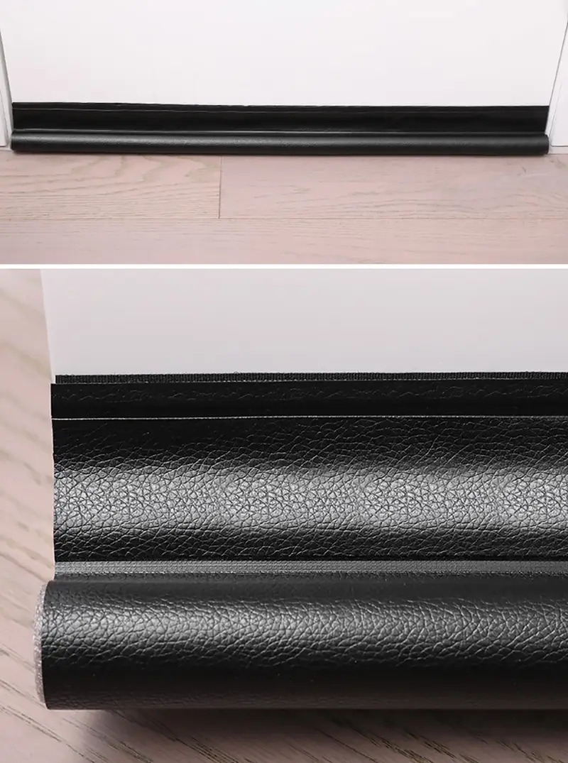 1pc door bottom sealing strip adjustable weatherstrip under door draft stopper anti cold one side foam blocker weather strip details 3