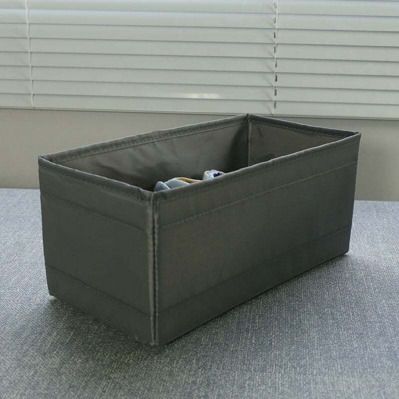 牛津布衣柜储物收纳盒文胸折叠抽屉内衣整理小东西袜子拉链时尚