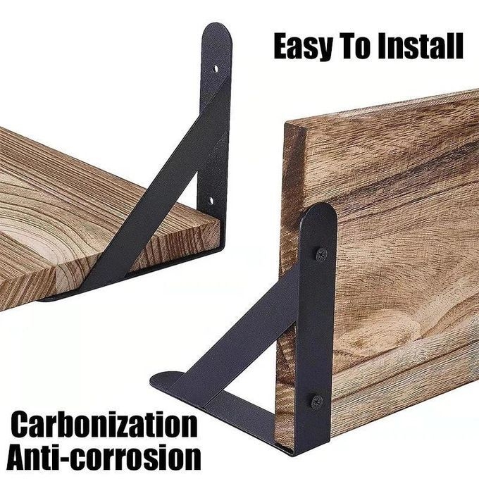product_image_name-Generic-4pcs/set Wooden Shelf Floating Wall Storage Rack Organizer-5