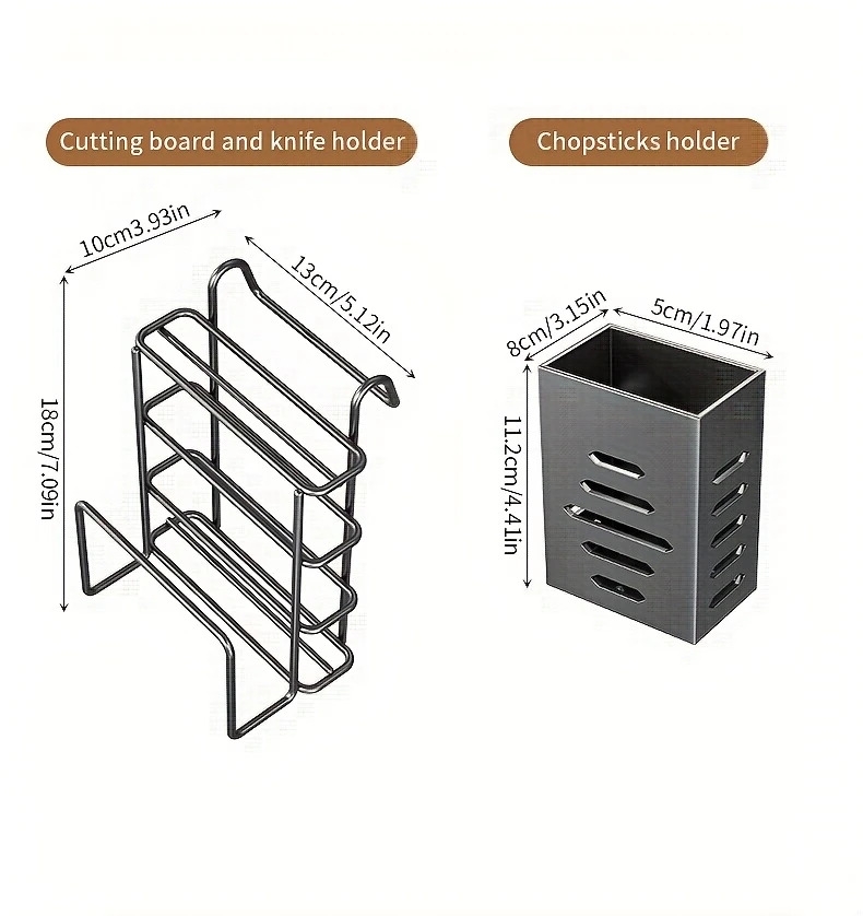 1 件廚房櫃上過水槽的碗碟架，拆卸式更大的容量 2 層碗碟架排水板，帶有雙層碗架、排水板、粘板架、收纳餐具架，黑色 详情 17