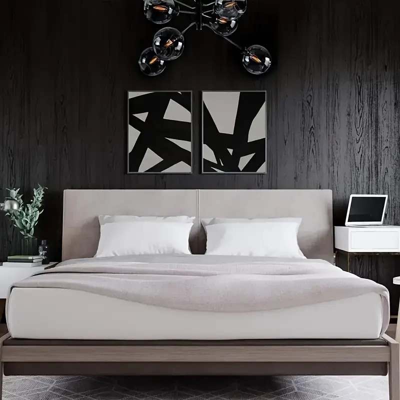 1 卷木纹壁纸防油贴纸，自粘壁纸接触纸可拆卸墙贴剥离，适用于厨房浴室背景墙书桌电器家具贴纸，厨房防水防油，乙烯基薄膜加厚耐热贴纸 商品详情 9