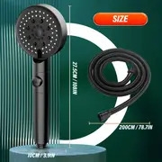 shower head and hose 2m high pressure shower heads handheld shower head with 6 spray water saving shower heads with filter core accessory set showerhead and hose set for adult children bathroom details 5