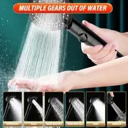 shower head and hose 2m high pressure shower heads handheld shower head with 6 spray water saving shower heads with filter core accessory set showerhead and hose set for adult children bathroom details 1
