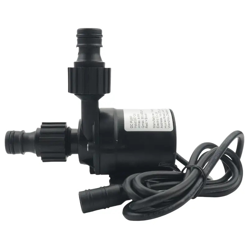 1个  12v/24v/36v高流量水泵 - 800l/h重型水族馆、池塘、喷泉、鱼缸、海洋循环泵，带快速接头连接器，无刷电机，紧凑设计适用于淡水/海水 - 适合大型水箱和池塘 - usb供电（ 12v/24v/36v）- 兼容 12v/24v/36v电源 商品详情 1