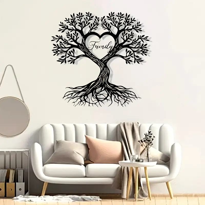 支持个性化定制铁艺地址号码牌/墙面装饰，爱心树、生命树造型，传达成长与爱，适用于住宅、公园、商业等场景，是理想的乔迁礼、各种节日、墙面及户外装饰，无需电力、安装简易、防水耐用。家居、厨房用品  家居装饰  家居装饰品  雕塑  雕像壁饰 商品详情 2