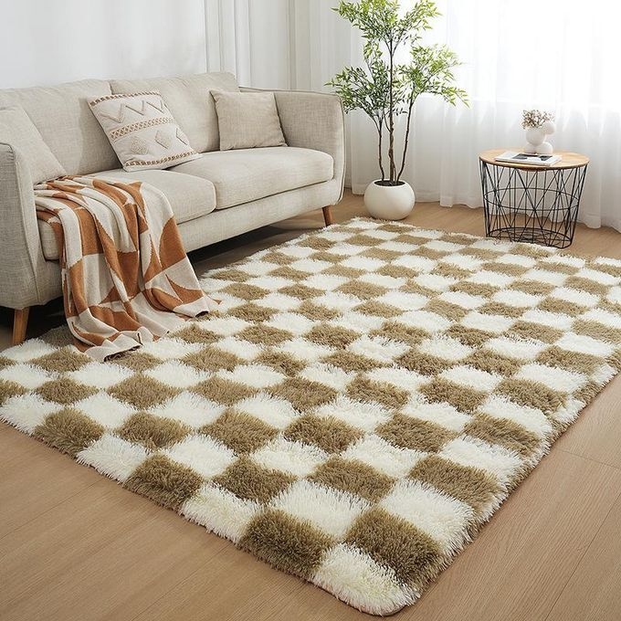product_image_name-Generic-Tapis De Salon Rectangulaire 160cmx100cm -Couleur camel-1