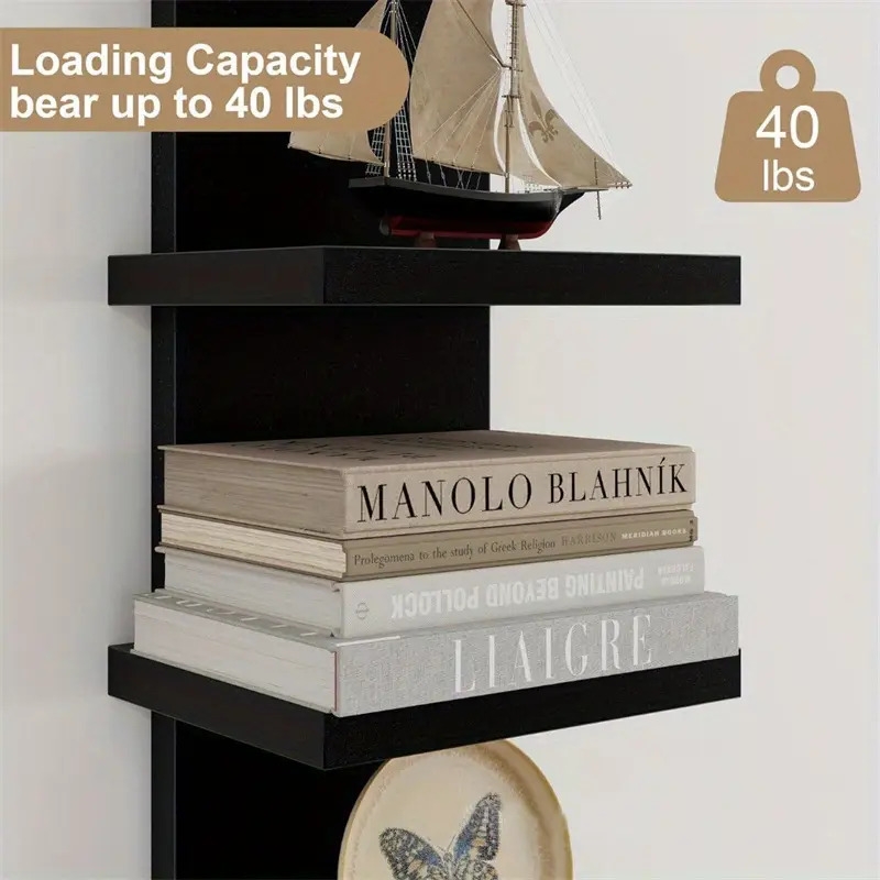simple wall mounted shelf   pvc material suitable for living rooms and bedrooms multi layer wall storage and decoration floating shelves Product details 1