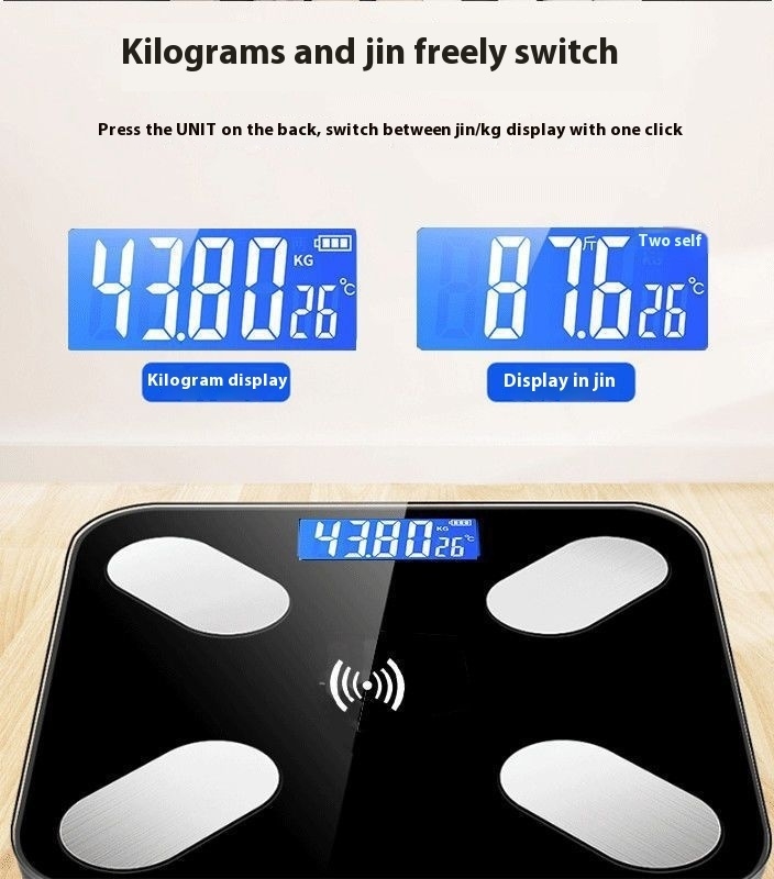 Intelligent Digital Body Fat Scale for Personal Body Weight Measurement and BMI Analysis
