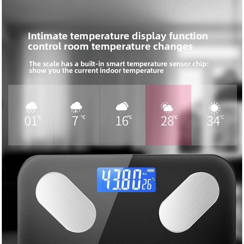 Intelligent Digital Body Fat Scale for Personal Body Weight Measurement and BMI Analysis