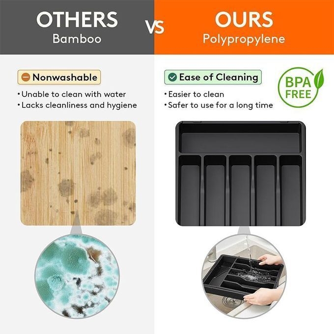 product_image_name-Generic-Silverware Drawer Organizer, Expandable Utensil Tray for Kitchen, BPA Free-5