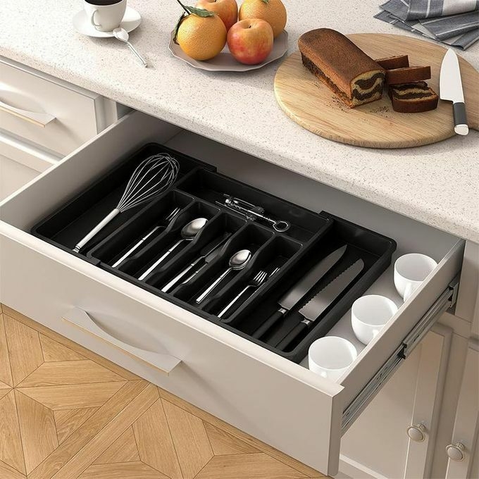 product_image_name-Generic-Silverware Drawer Organizer, Expandable Utensil Tray for Kitchen, BPA Free-5
