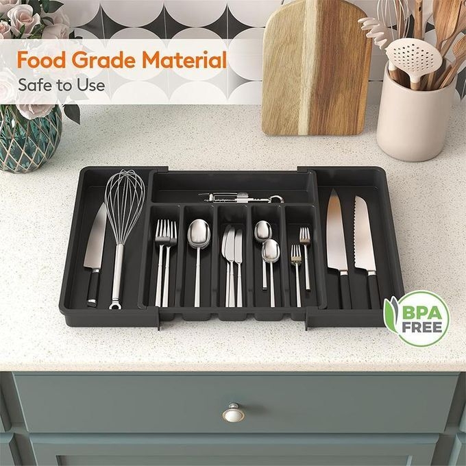 product_image_name-Generic-Silverware Drawer Organizer, Expandable Utensil Tray for Kitchen, BPA Free-7