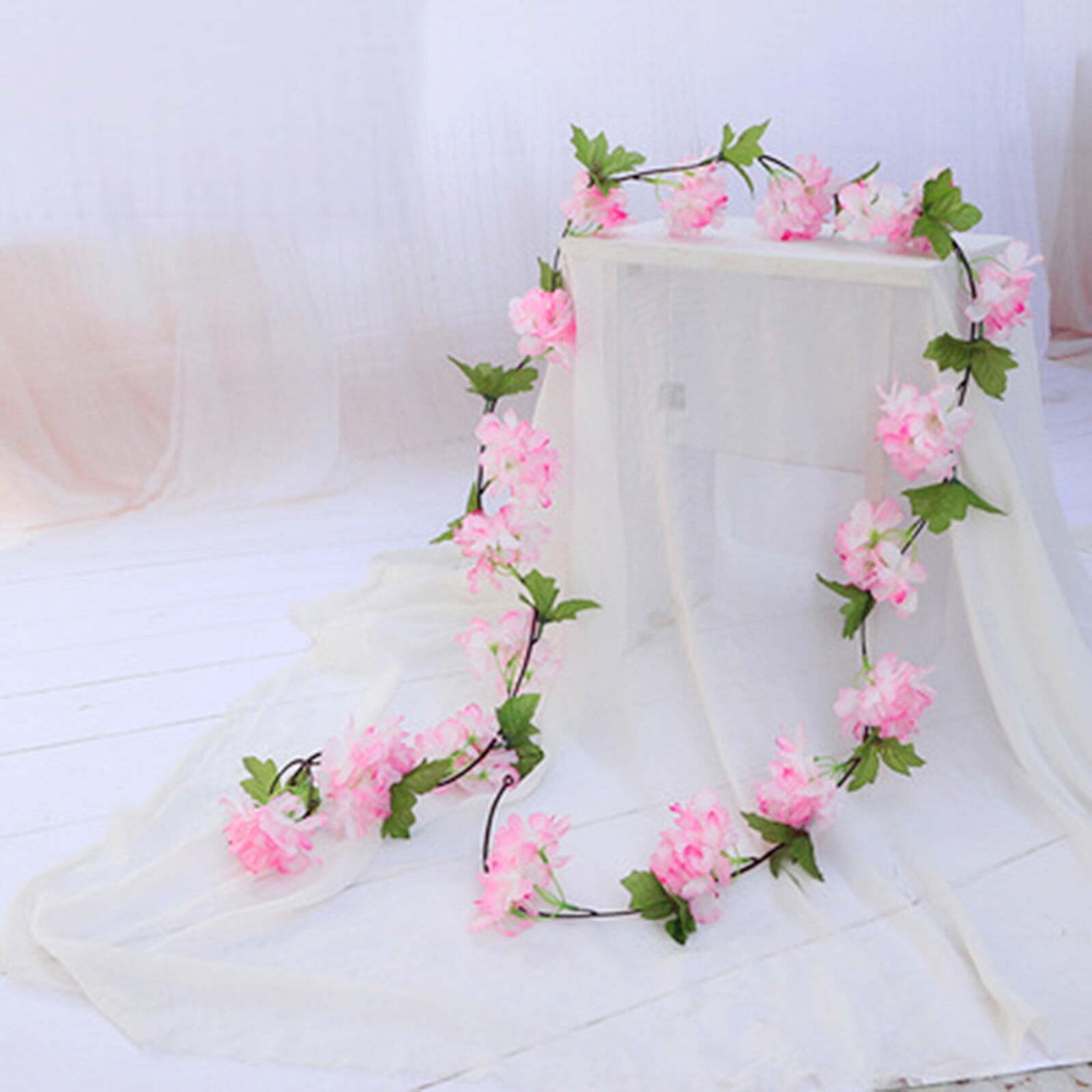 Boreal Craft Rattan Bridal Wedding Bouquet Home Decoration Wall Fall Vase Large Silk Flower Arrangements Hanging for Wall Lime Flowers Baby's Breath Dried Branches Flower Picks for Flower Arrangements