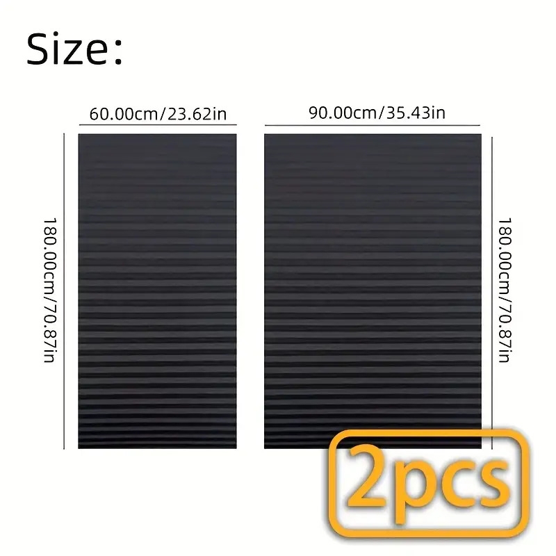 2件可调节尺寸百褶遮阳帘 - 随时轻松安装，可拆卸窗帘 - 适用于房间、客厅、办公室等场所 - 春夏遮阳及室内遮阳 - 多种尺寸与颜色选择，简约装饰 商品详情 2