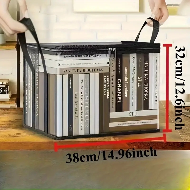 2个大型透明储物盒带翻盖 - 重型塑料收纳盒带黑色框架，适用于家庭、办公室、游戏室的重型可堆叠书架 - 节省空间的书籍、衣物、杂志储物单元 - 需简单组装, 圣诞夜礼盒, 储存与整理, 圣诞礼物盒, 储物箱, 储物容器, 橱柜整理与储物, 收纳与整理, 收纳盒整理储物 商品详情 6
