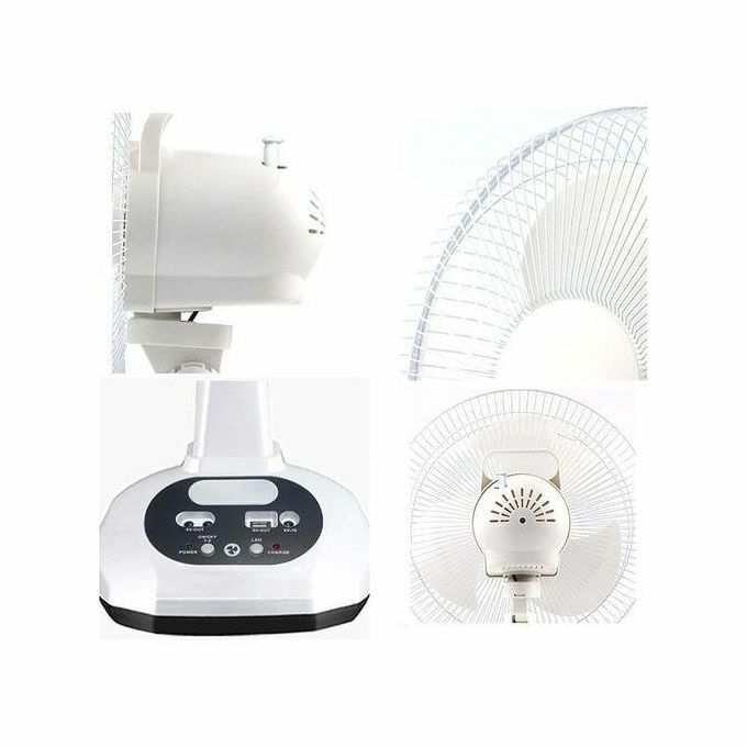 product_image_name-Generic-Ensemble Ventilateur à Charge Solaire Avec Lumière-2