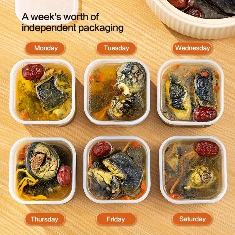 7pcs     containers set         pp plastic   for meat   vegetables   organization   details 6