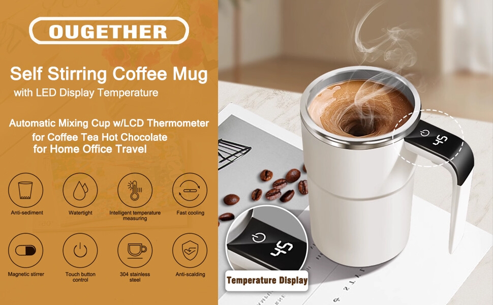 Self-stirring Coffee Mug