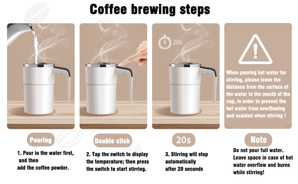 Self-stirring Coffee Mug