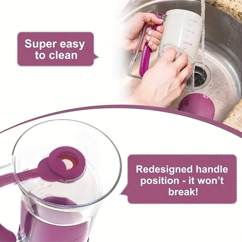 1pc pancake batter dispenser batter dispenser with squeeze handle pancake dispenser for batter pancake dispenser mix dispenser for griddle perfect pancakes cupcake waffle   cake kitchen tools baking tools 6