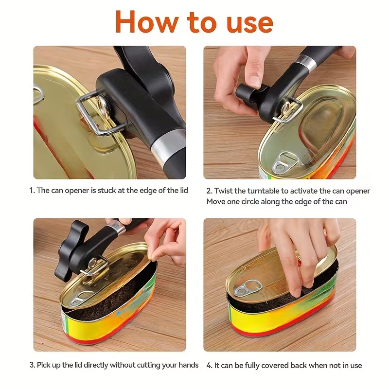 1pc multifunctional side can opener quick simple can opener kitchen knife can opener kitchen utensils 8