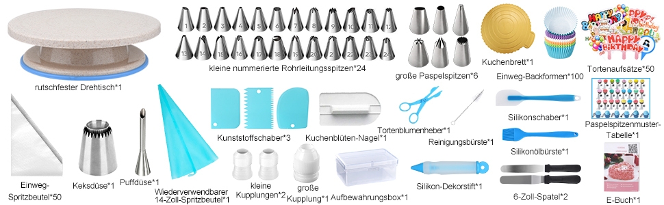 a set of tools for baking