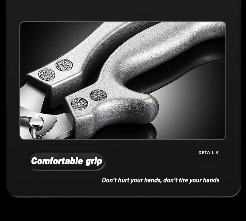 1pc heavy duty stainless steel kitchen scissors multifunctional poultry shears for chicken fish safe ergonomic handle with for cooking and bone cutting cooking essentials ergonomic kitchen scissors sharp cutting tool details 7