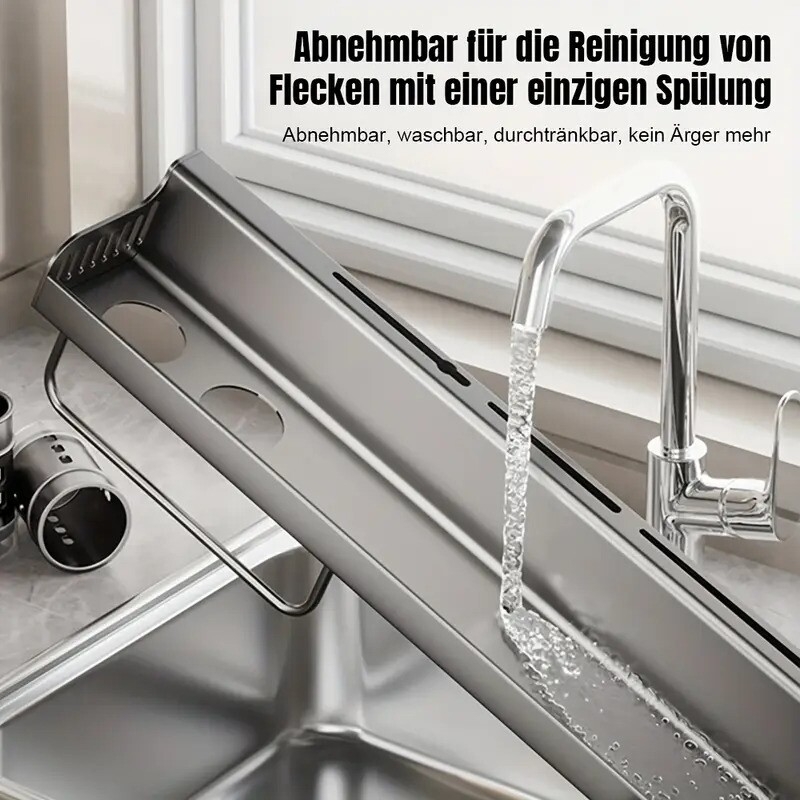 60  stainless steel kitchen organizer rack with dual chopsticks holder,   wall mount, space-saving storage for utensils and spices, kitchen organizers and storage details 7