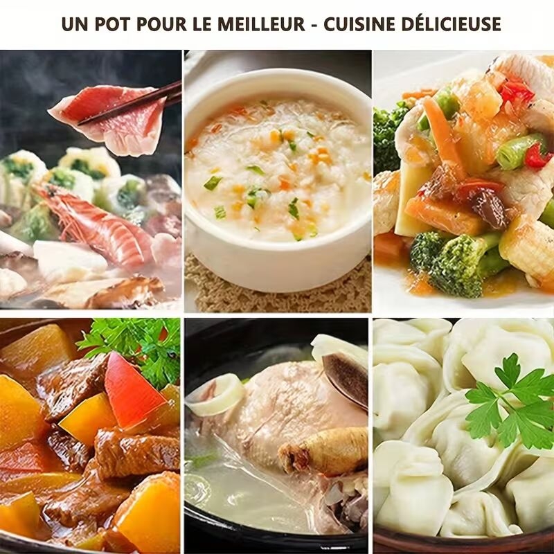 1set exquisite enamel multifunctional set pot soup pot stew pot table utensils handmade suitable for kitchen supplies home decoration holiday Product details 7