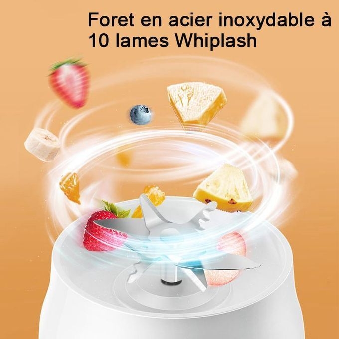 Generic Petit presse-agrumes portable rechargeable avec fonction de broyage de glace - image 3