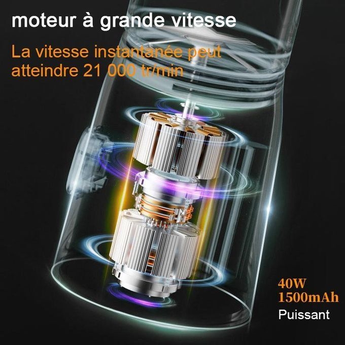 Generic Petit presse-agrumes portable rechargeable avec fonction de broyage de glace - image 6