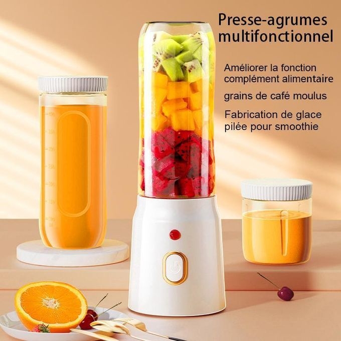 Generic Petit presse-agrumes portable rechargeable avec fonction de broyage de glace