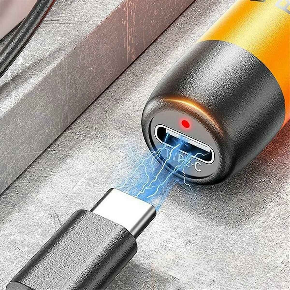 Electric Screwdriver Set Precision Power Tool Kit Rechargeable Wireless Mini Small Bits for Mobile Cell Computer Orange