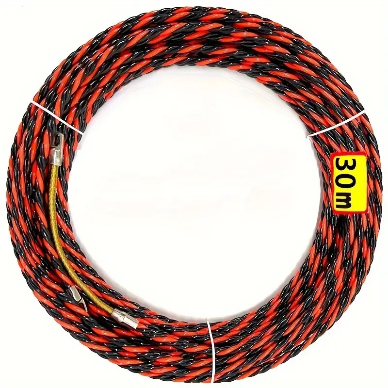 electricians wire puller tool steel non braided   metal connectors flexible material for easy cable insertion and extraction 0