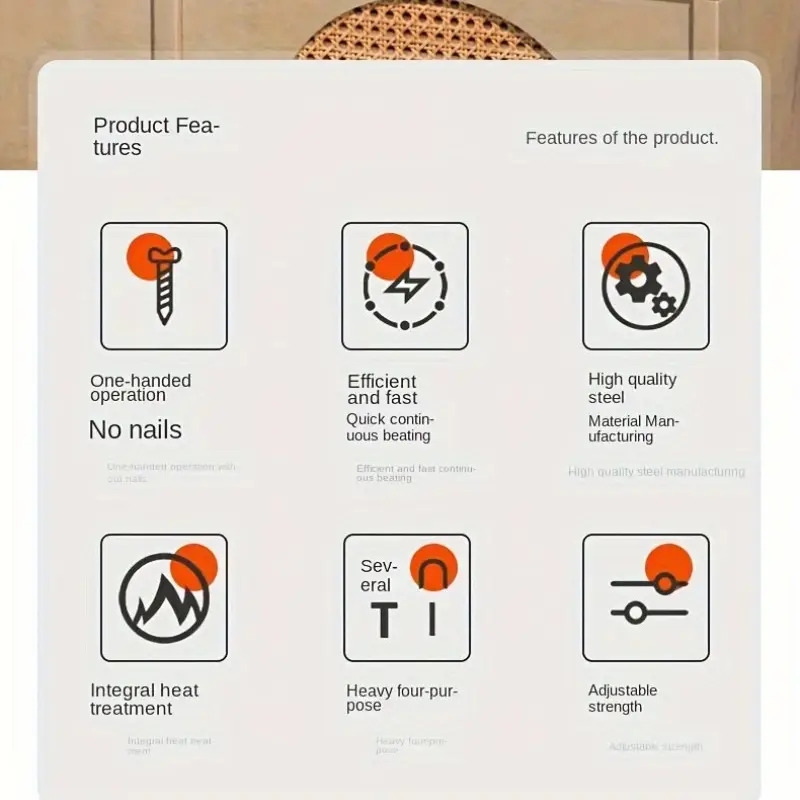 1pc三用钉枪，金属，手动，无电池，用于木工装饰，油画画框 6