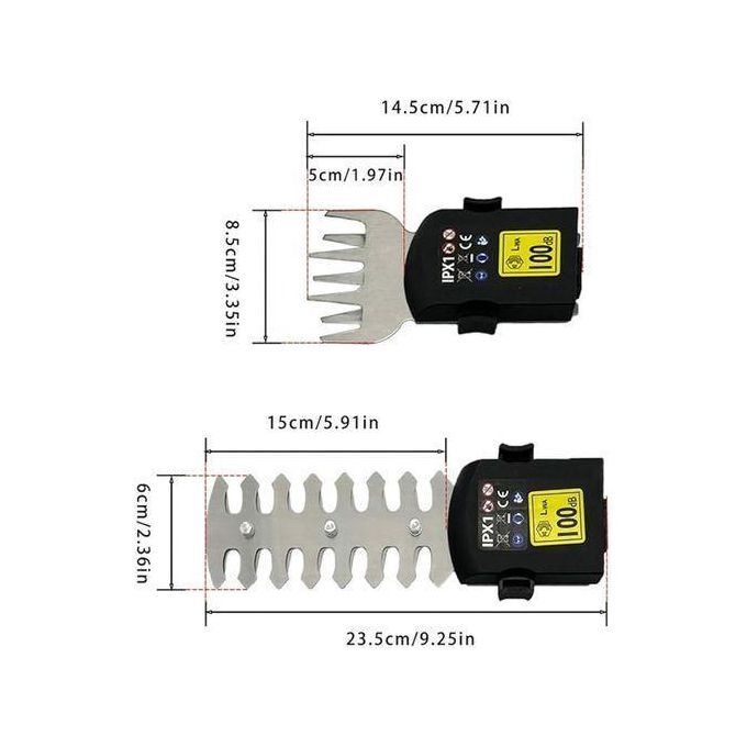 Generic Tondeuse à Gazon Et élagage électrique à Double Usage, Rechargeable, Au Lithium, à Une Main - image 6