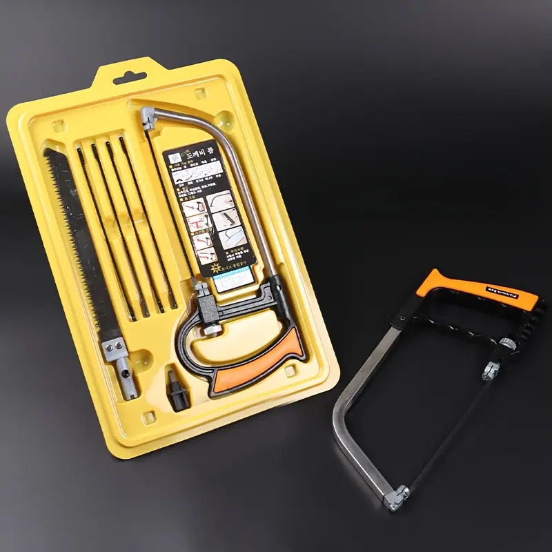 迷你手锯套装,8 合 1 多功能手锯,附 6 个钢锯片,可调式框架,diy 手动工具,用于切割金属、塑胶、木材、pvc 管、瓷砖、橡胶 商品详情 0
