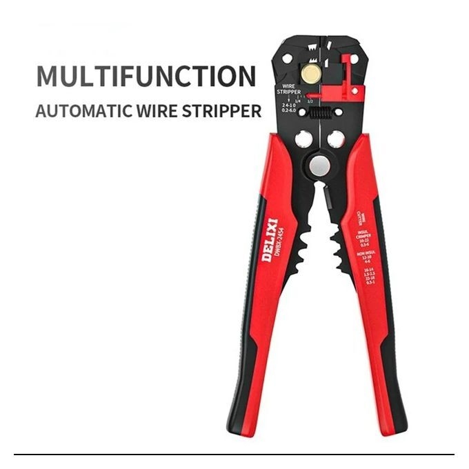product_image_name-Generic-Multi-function Electrician Quick Wire Stripper-Adjusting Wire Stripper-Red-1