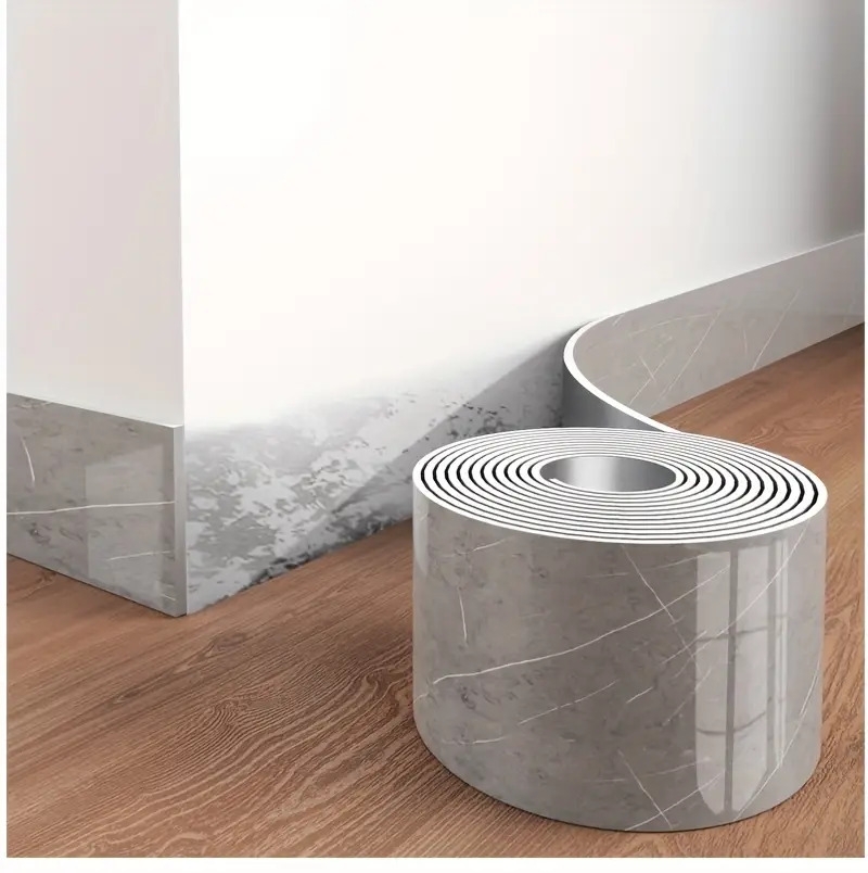 1卷=196.85英寸长x3.94英寸宽,加厚大卷大理石自粘踢脚线墙纸,即剥即贴,diy可拆卸,无残留移除,易粘贴,pet乙烯基材料,防水,防潮,易打理,可水洗,适用于电视背景墙门框相框装饰贴纸,家具饰品。客厅墙角,天花墙角,厨房角落,卫生间隔断踢脚线墙贴,翻新壁纸 商品详情 14