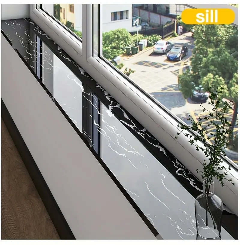 1卷=196.85英寸长x3.94英寸宽,加厚大卷大理石自粘踢脚线墙纸,即剥即贴,diy可拆卸,无残留移除,易粘贴,pet乙烯基材料,防水,防潮,易打理,可水洗,适用于电视背景墙门框相框装饰贴纸,家具饰品。客厅墙角,天花墙角,厨房角落,卫生间隔断踢脚线墙贴,翻新壁纸 商品详情 6