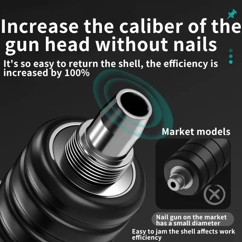multi functional mini nail gun home   tool cement wall fastening tool manual steel nail machine   gun portable mini nailer for woodworking at home Product details 1