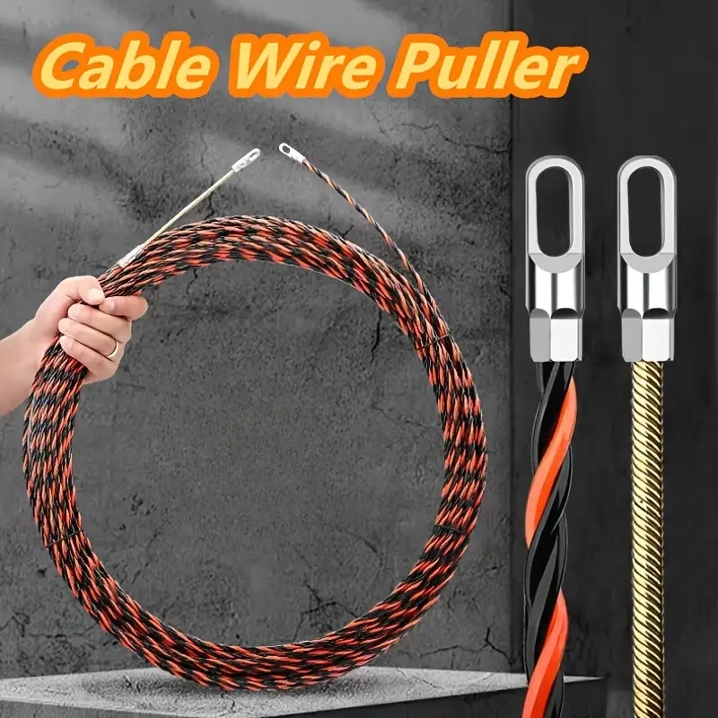 electricians wire puller tool steel non braided metal connectors flexible material for easy cable insertion and extraction 0