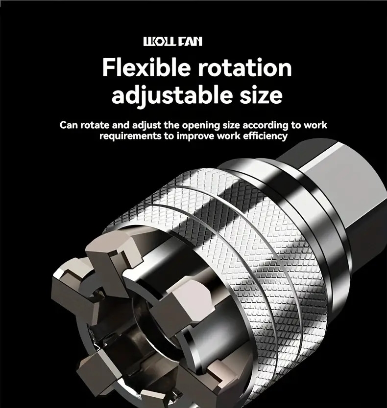 multi functional universal socket tool adjustable sleeve multifunctional hexagonal screw nut details 4