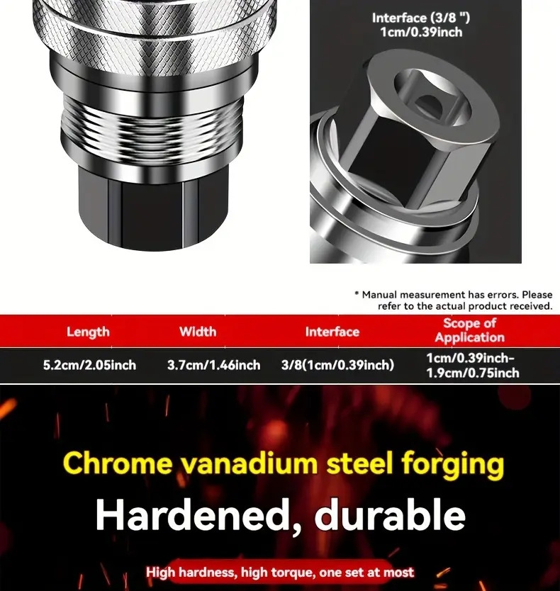 multi functional universal socket tool adjustable sleeve multifunctional hexagonal screw nut details 10