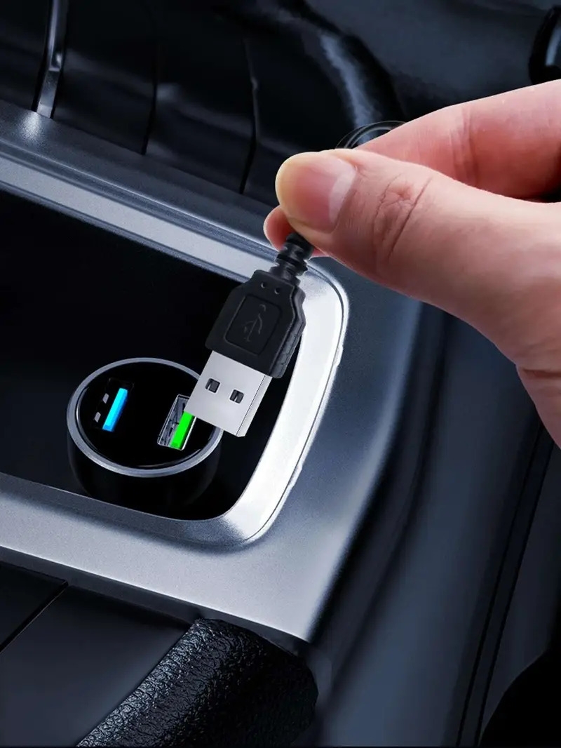 upgrade your cars interior with this usb ice blue led strip light details 2