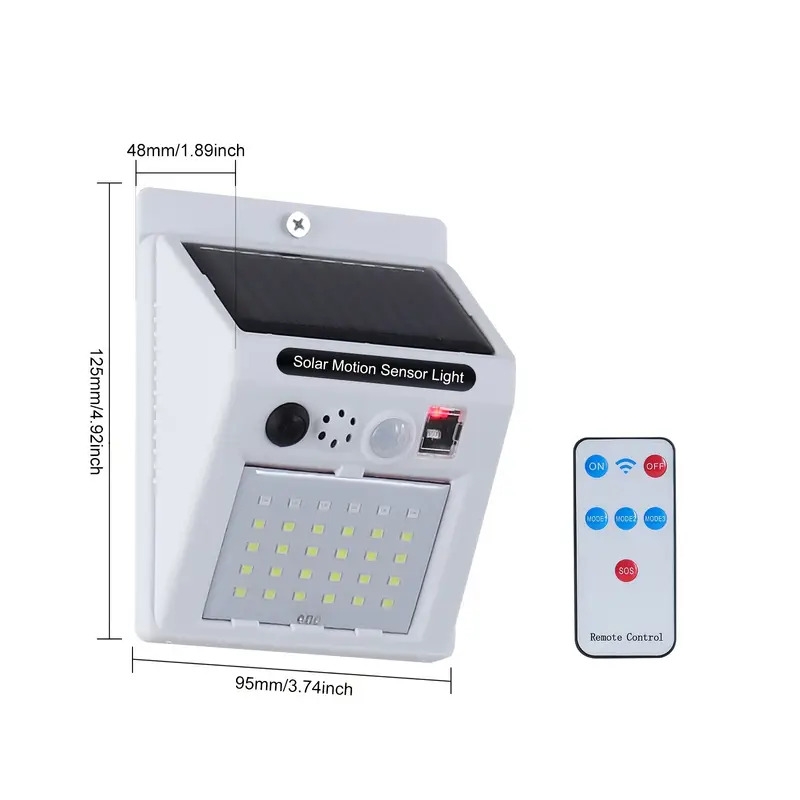 1pc solar warning light solar alarm anti theft infrared wireless induction for outdoor farm sound and light alarm high volume 3 working modes to switch security solar lamp for farm garden