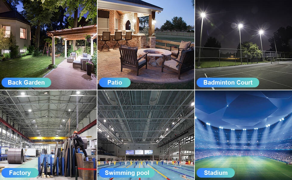 outdoor led flood light work lights plug in floodlight security lights reflector outside exterior