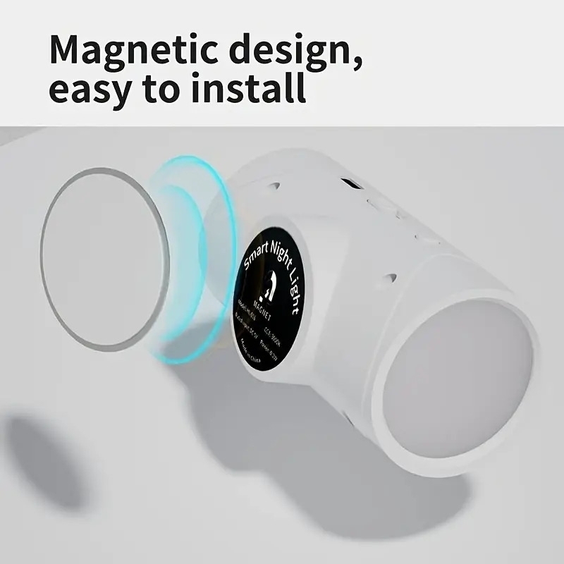 rechargeable led night light with motion sensor wall lamp rgb gradient ambient indoor dimmable magnetic stairlight halloween christmas diy bedroom living room game decor Product details 5