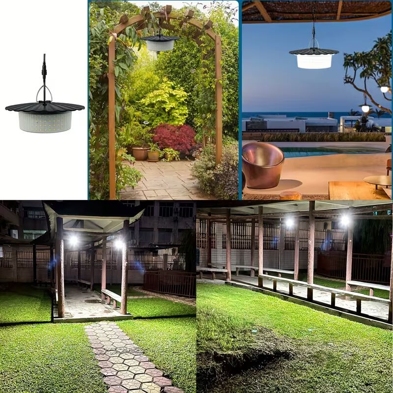太阳能棚灯,便携式太阳能吊灯室内室外,244 led 360°发光太阳能灯,带遥控器,用于棚屋,露营,凉亭,露台,帐篷 商品详情 0
