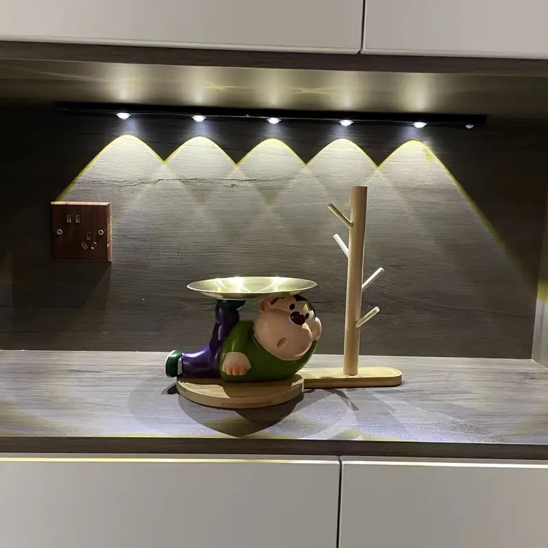 1个现代led感应柜灯，带磁吸usb充电，无线运动检测，超薄纤薄设计，3色可调led，适用于厨房、衣柜、浴室、展示柜的磁吸天花板/墙壁/床头照明——节能智能照明，带运动感应和usb供电操作 商品详情 1